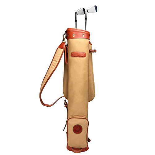 Tourbon Waterproof Canvas Golf Club trasporta sacco da viaggio con cinghia imbottita morbida