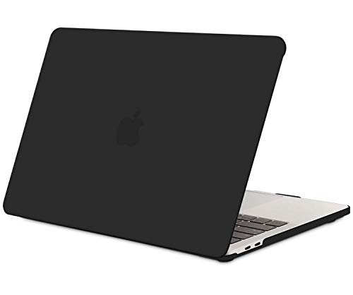TECOOL Custodia MacBook PRO 13 Pollici 2016-2020 (Modello: A2338 M1/ A2289/ A2251/ A2159/ A1706/ A1708/ A1989), Sottile Plastica Cover Rigida Copertina Case per MacBook PRO 13 Touch Bar - Nero