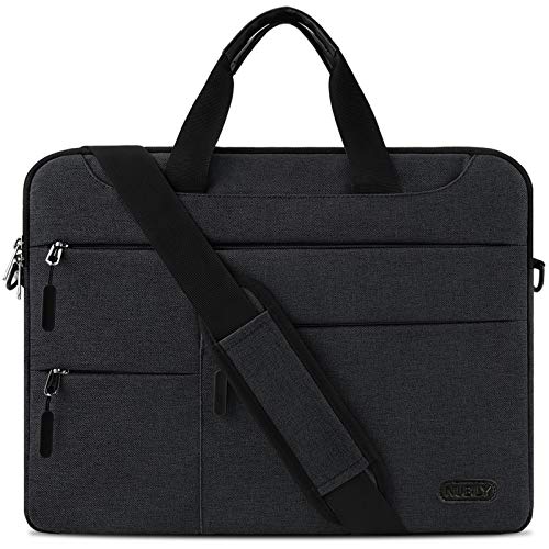 Borsa Porta PC Tracolla 14 Pollici Uomo e Donna Laptop Sleeve Borsa Notebook Computer Portatile Sottile Impermeabile Lavoro Viaggio Borsa Nero