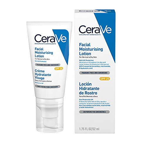 CeraVe, crema idratante per il viso, protezione solare SPF25, 52 ml