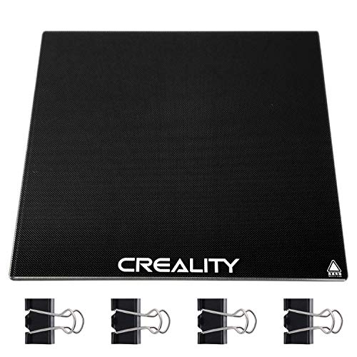 Creality Ender 3 Piattaforma Lastra di Vetro Stampante 3D Aggiornata,Magnetico Piatto Tappetino Piattaforme per Ender 3/3 Pro/CR-20/Ender 5,etc(235 x 235 x 4 mm)