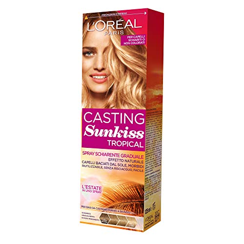 L'Oréal Paris Spray Schiarente Graduale Casting Sunkiss Tropical Colore Da Castano Scuro a Biondo