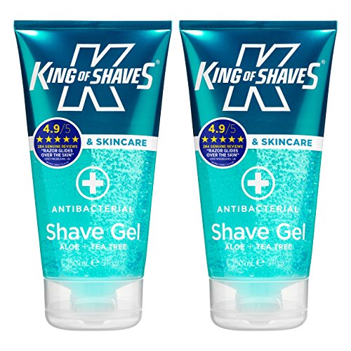 King of Shaves, gel da barba antibatterico, da uomo, 150 ml, confezione doppia …