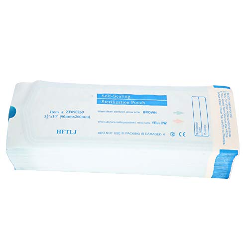 200Pcs/Box Sacchetto per sterilizzazione autosigillante per strumenti dentali Sacchetto per sterilizzazione autosigillante per strumenti dentali(90 * 260 millimetri)