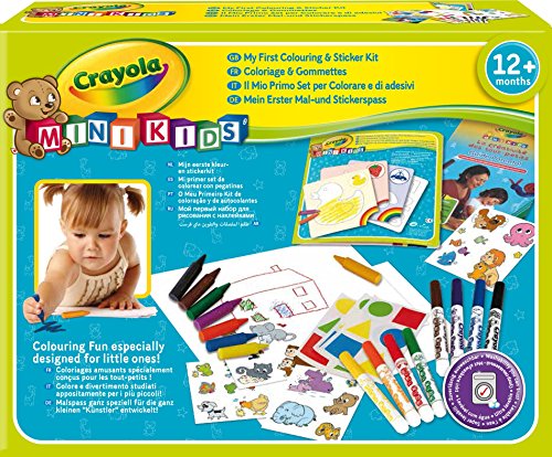 Crayola Mini Kids - Il mio Primo Set di Colori e Adesivi
