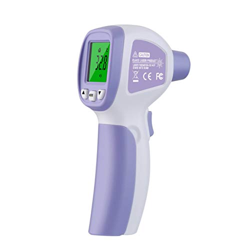 Termometro Digitale a infrarossi Termometro Senza Contatto Strumento pirometro Point Point - Viola Senza Batteria