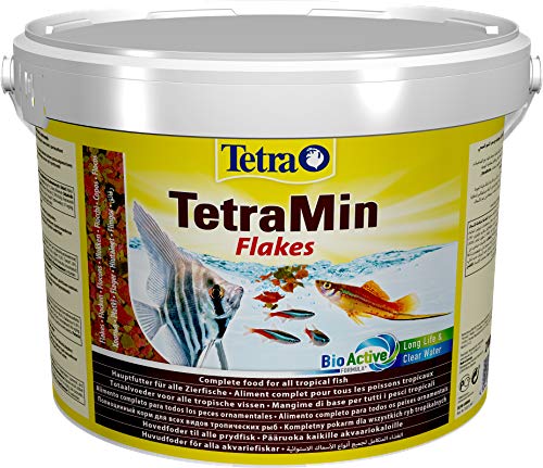 TetraMin Flakes Mangime per Pesci sotto Forma di Mix di Fiocchi con Nutrienti Efficaci e di Alta Qualità, 10 l