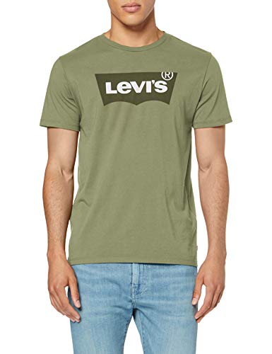 Levi's Housemark Graphic Tee T-Shirt, Verde (HM Ssnl EMB Aloe 0250), X-Large Uomo