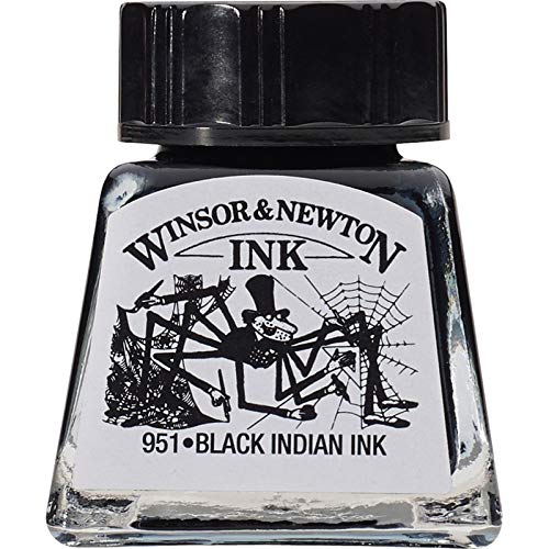 Winsor & Newton Inchiostro Colorato Da Disegno 14ml - Inchiostro Nero Indiano