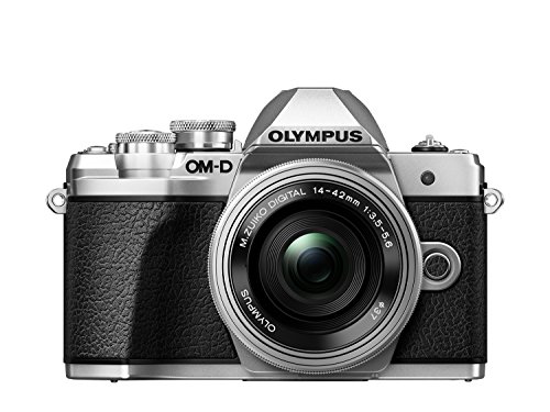 Olympus OM-D E-M10 Mark III Kit, Fotocamera di Sistema Micro Quattro Terzi 16 MP, Stabilizzatore d'Immagine a 5 Assi, Mirino Elettronico e Obiettivo EZ M.Zuiko 14-42mm EZ Zoom, Argento