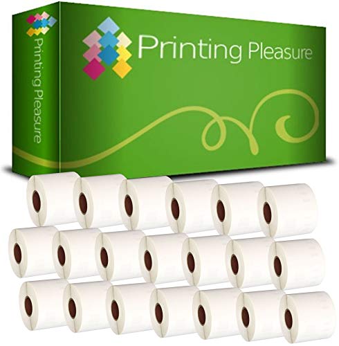 Printing Pleasure 20x Compatibile Rotolo 99014 54mm x 101mm Etichette adesive (Etichetta per rotolo: 220) per Dymo LabelWriter 4XL 450 400 330 320 310 Twin Turbo Duo Seiko SLP 450 400 200 120 100 Pro