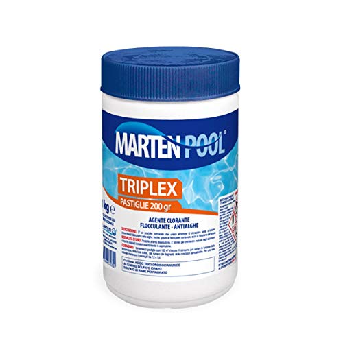 MARTEN Triplex pastiglie 200 – 1kg | Disinfettante clorato a lenta dissoluzione