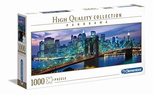 Clementoni- New York Brooklyn Bridge Puzzle, 100 Pezzi, Multicolore, 1000, 39434