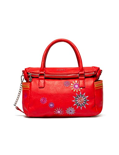 Desigual - Borsa da donna Bols_Ada Loverty, con manico, colore: Rosso