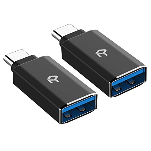 Rankie Adattatore USB C Alta velocità USB Tipo C a USB-A 3,0, Pacco da 2, Nero