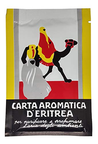 Casanova Carta d'Eritrea 60 Listelli biologici eliminano i cattivi odori, purificano gli ambienti, cartine da bruciare profumate, atossiche