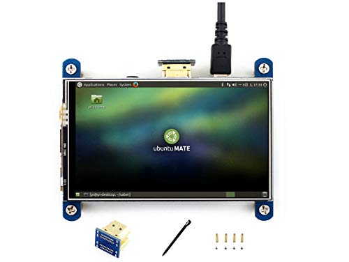 IBest Waveshare 4inch HDMI LCD Display Module Resistive Touch IPS Screen 800*480 Resolution HDMI Interface for all Revsions of Raspberry Pi 3/2/1 Model B+/B /A/A+