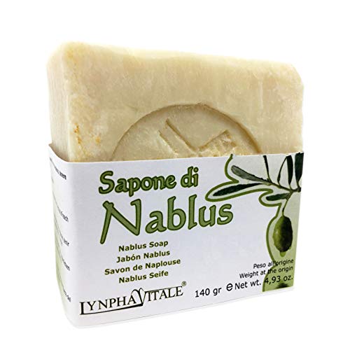 Sapone artigianale Di Nablus - 100% naturale con Olio di Oliva - Sapone Idratante ed Emolliente - Ideale per pelli delicate e sensibili e per bambini