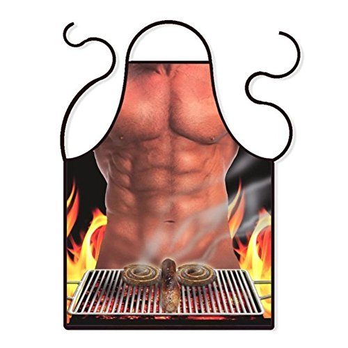 Vectri Grembiule Sexy Divertente Novità Cottura Cucina Barbecue Partito Cosplay Grembiule Grigliare Grembiule da Cucina da Donna Uomini Regalo (07)