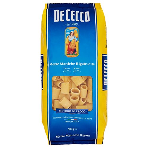 De Cecco Pasta Mezze Maniche Rigate - 500 gr - [confezione da 6]