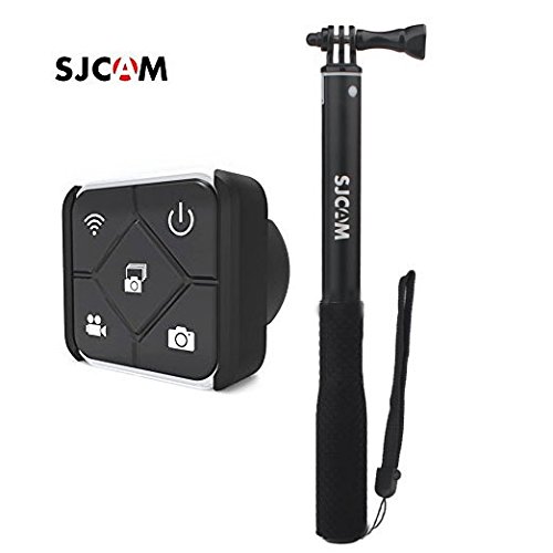 For SJCAM SJ7 Star, SJ6 Legend, M20 Sports 4K Camera - SJCAM Remote Controlled Selfie Stick (Smart Wireless Remote Control Watch + Grip Adjustable Extension Selfie Stick) - Nero (SJCAM Remote Stick)