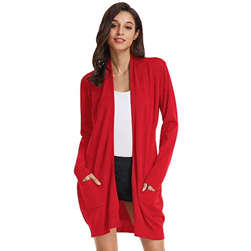 GRACE KARIN Donna Maglione Cappotto a Maniche Lunghe e Casual Maglione per Mantieni Caldo S CLAF1003-6