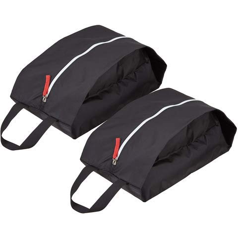 TRAVELTO Set da 2 borse per scarpe in nylon leggero e resistente con cerniera lampo, ideali per viaggiare - Shoe bag/Boot bag/Sacchetti organizer