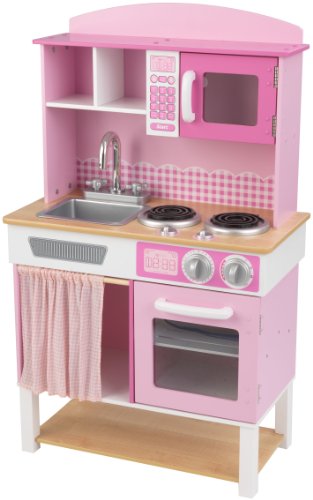 KidKraft 53198 Cucina Giocattolo in Legno per Bambini Home Cookin' - Rosa
