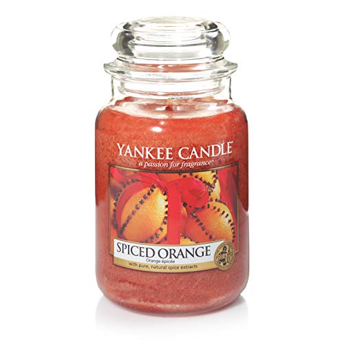 Yankee Candle candela profumata in giara grande, Arancia speziata, durata: fino a 150 ore, fragranze naturali