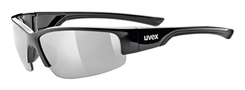 Uvex SGL 215 - Occhiali da ciclismo, Nero/Argento