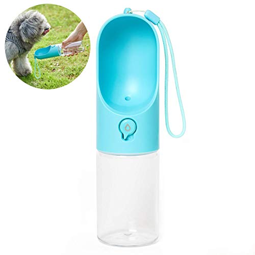 PETKIT Animale Domestico Bottiglia da Viaggio all'aperto Bowl- Senza BPA, Antibatterico, Portatile, a Prova di perdite, Gatto e Cane Bottiglia d'Acqua all'aperto