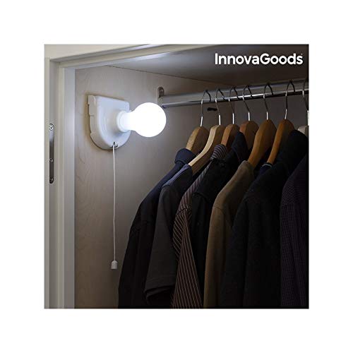 InnovaGoods Lampadina LED portatile, bianco