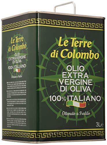 Le Terre di Colombo - Olio extravergine d'oliva 100% italiano, in tanica, 3 litri