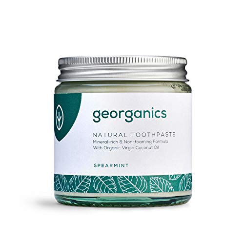 Georganics Dentifricio Naturale Rimineralizzante all'Olio di Cocco Biologico - Menta Romana 120ml