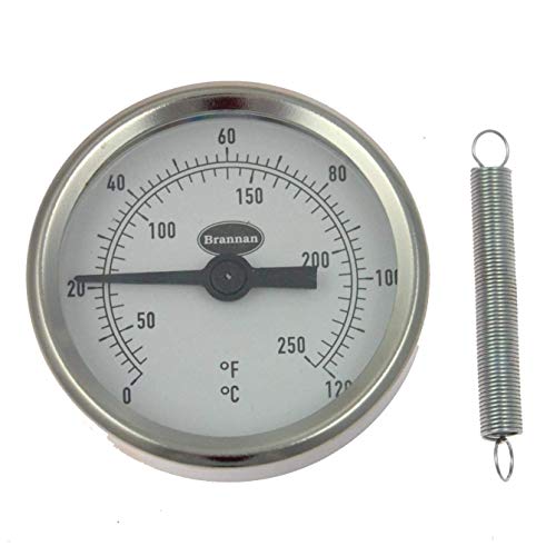Brannan - Termometro per tubi dell'acqua calda con clip