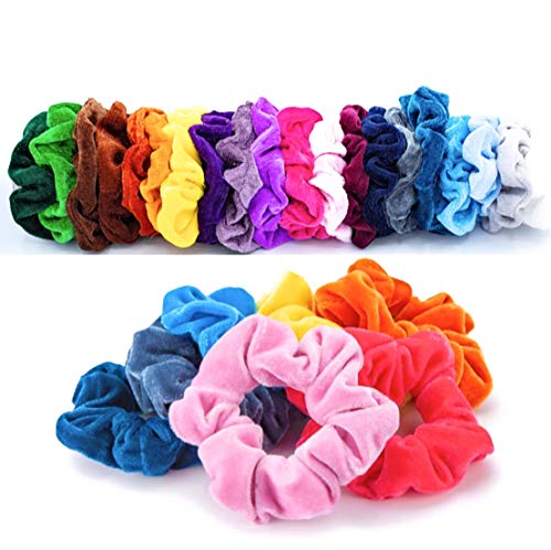 20 Elastici Per Capelli Scrunchies Velluto Vsco Girl Di Ottima Qualità Superiore Morbidi Assortiti Colori Misti Per Donne Bimbe Bambine Ragazze Nastri Fasce Per Capelli Fermacoda Codini Per Bellezza