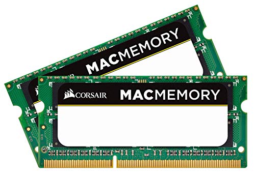 Corsair CMSA8GX3M2A1066C7 Mac Memory - Memoria per Mac, DDR3, 1066 MHz, 1.5 V, CL7, SODIMM 204 Pin, Certificata Apple, 8 GB [2x4 GB]
