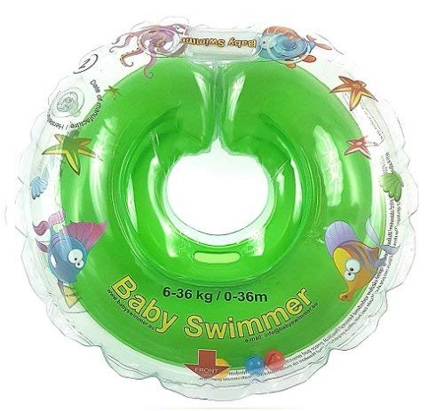Baby galleggiante TÜV GS collana Nuoto anello misura 6 – 36 kg (0 – 36 mesi), Aiuto per nuotare Baby nuoto anello bagno Aiuto Nuoto Trattenuto INER in verde