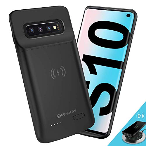 NEWDERY Cover Batteria per Galaxy S10, 4700mAh Custodia Ricaricabile Cover Caricabatterie Batteria Esterna Battery Case per Samsung Galaxy S10 Batteria Power Bank Charger Case