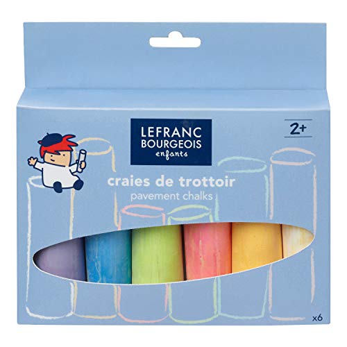 Lefranc Bourgeois - Gessi Assortimento Da 6 Colorati Maxi