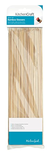 Kitchen Craft - Spiedini in Legno di bambù, 30 cm, 100 Pezzi