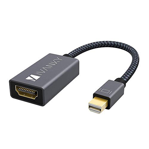 iVANKY Adattatore Mini DisplayPort (Thunderbolt) a HDMI, Thunderbolt to HDMI (Connettori Placcati Oro) Compatibile con MacBook PRO, Surface PRO