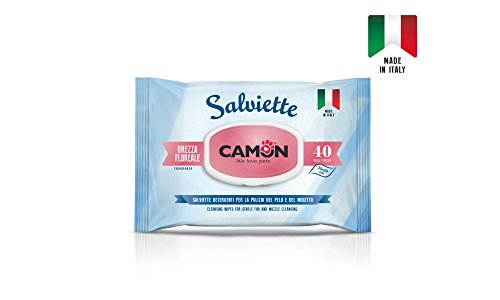 Camon - Salviette Brezza Floreale - Cani e Gatti Confezione 40 pz.