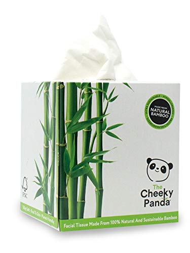 The Cheeky panda 100% Bamboo Facial Tissue Cube, confezione da 56 fazzoletti