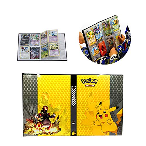 ESOOR Collezione Holder Manuale Trading Card Album Contiene Fino a 160 Carte collezionabili Pokemon