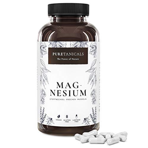 Magnesio Premium - 400mg ELEMENTARE (puro) Magnesio per Dose - 664mg di Polvere per Capsula - Dosate e Testate in Laboratorio, Vegano, Senza Magnesio Stearato, Prodotto in Germania - 365 Capsule