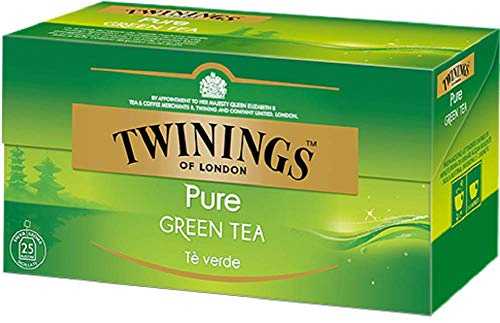 Twinings Pure Green Tea - Tè verde Originario della Cina, Non Aromatizzato, dal Gusto Leggero e Rinfrescante (2 Boxes)