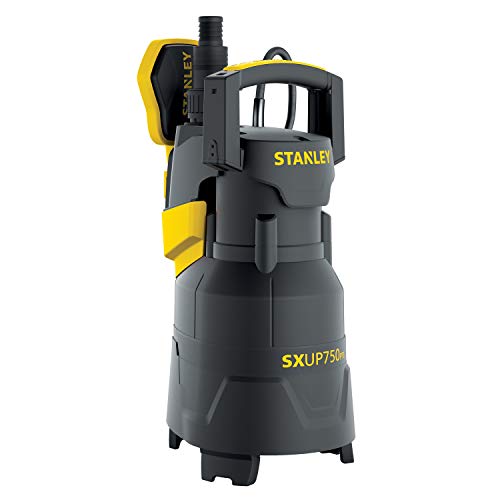 Stanley SXUP750PTE, Pompa Immersione per Acque Chiare e Scure, Nero/Giallo, 750 W