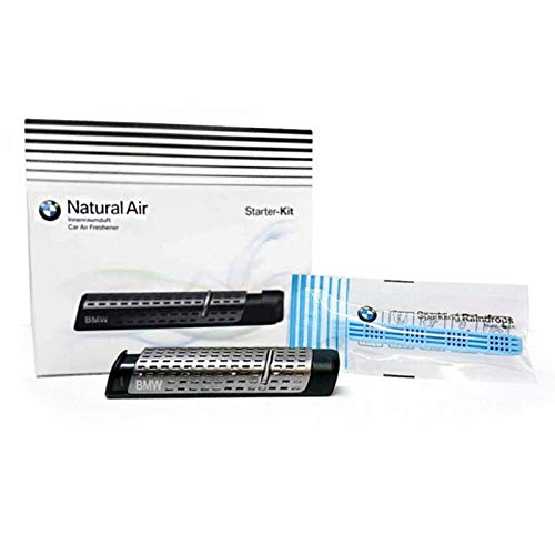 BMW - Supporto con stick deodorante natural air per auto, fragranza “sparkling raindrops”, prodotto originale, 83122285673