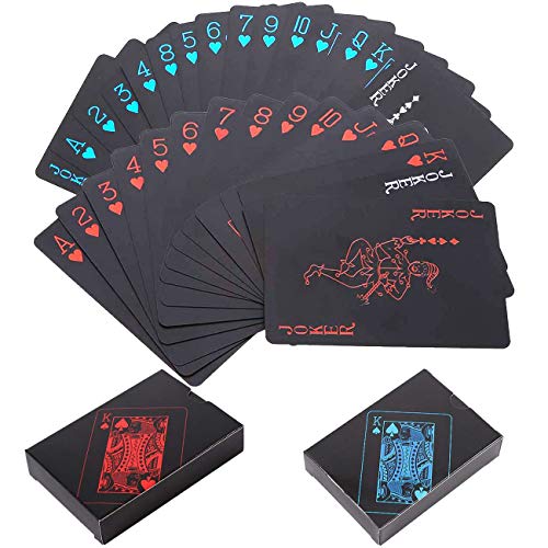 BETOY Carte da Poker 2PCS Set Carte da Gioco Impermeabile Professionali Carta da Gioco di Plastica per Il Vostro Piacere di Poker